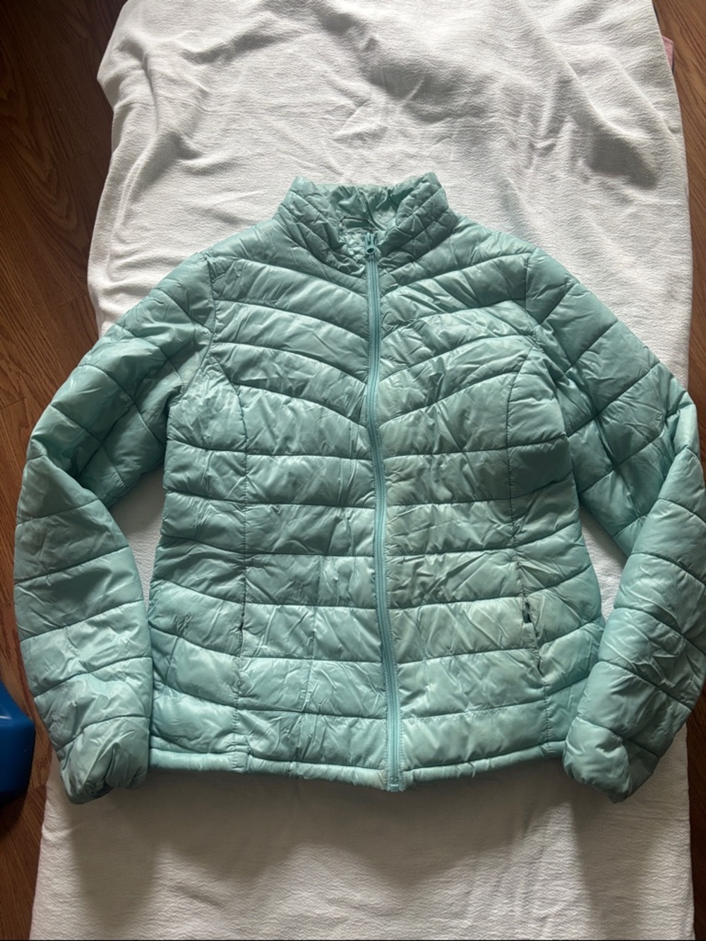 George Mint Aqua Lightweight Quilted Jacket